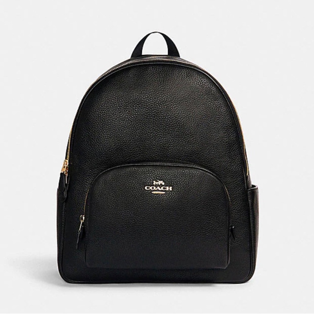 Coach Leather Large Court Backpack